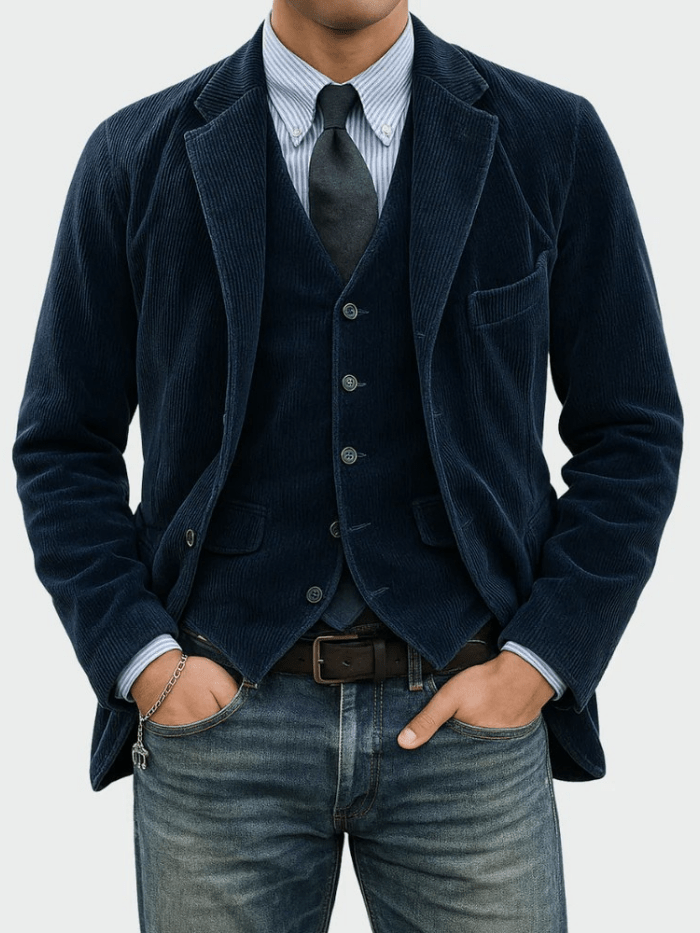 Steffen™ | 2-teiliges Set: Blazer und Weste