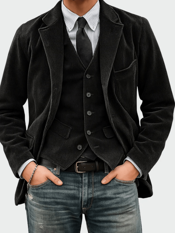 Steffen™ | 2-teiliges Set: Blazer und Weste