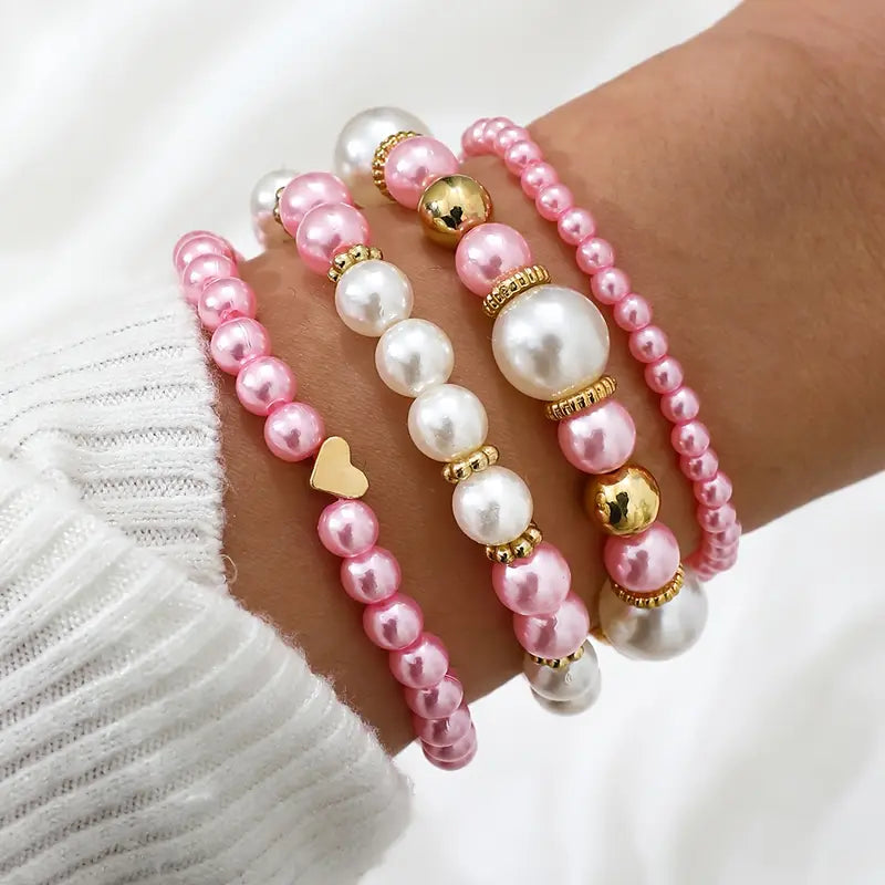 Liebevolles Perlenarmband™ – Set mit 4