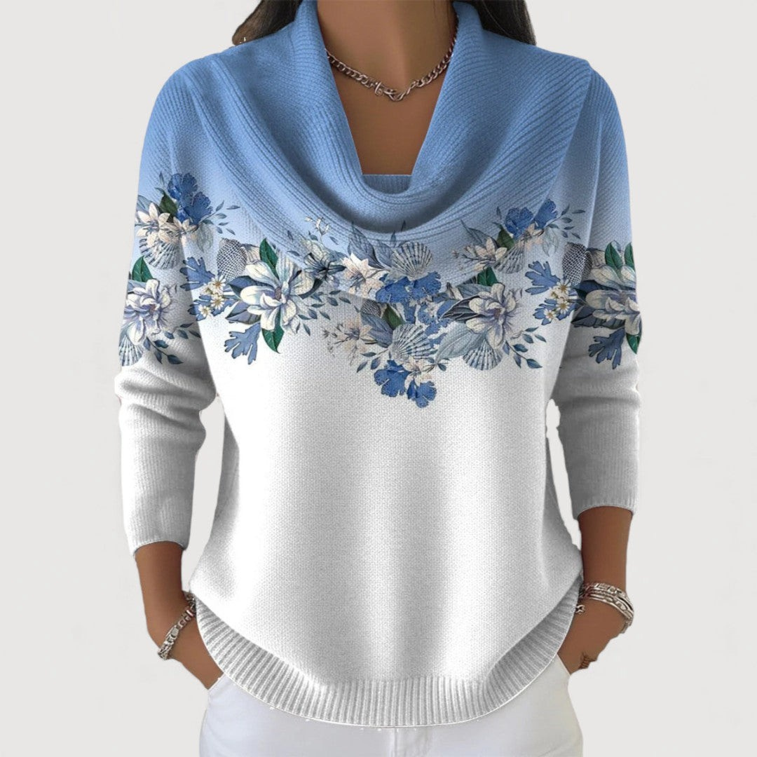 Norelle | Eleganter Blumenpullover
