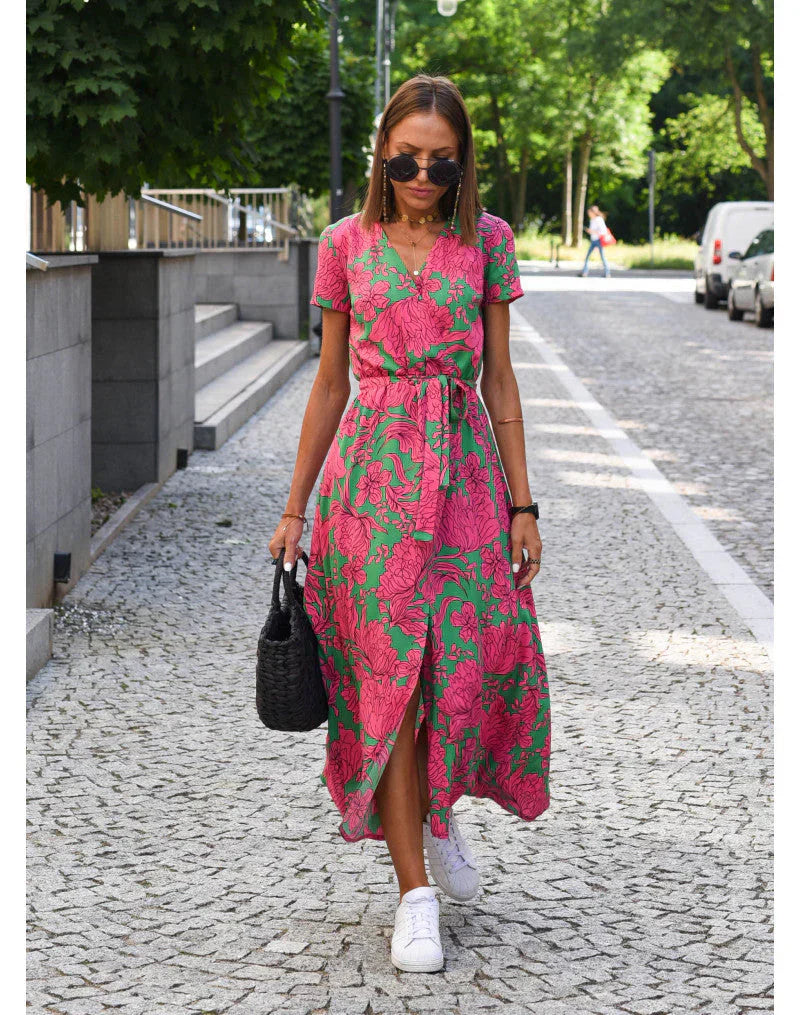 Livia | Buntes Kleid mit Print