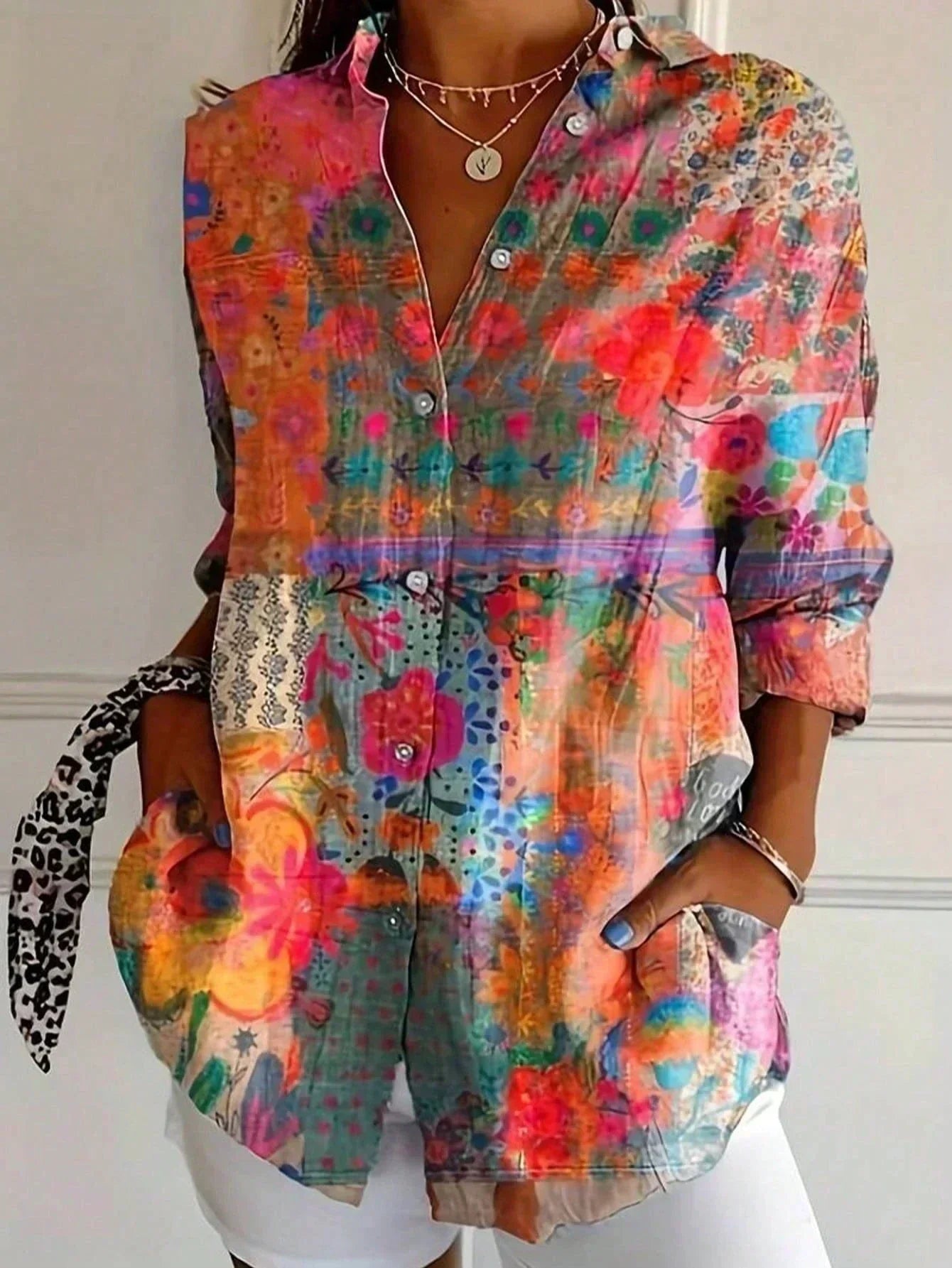 Liora | Farbenfrohe Sommerbluse