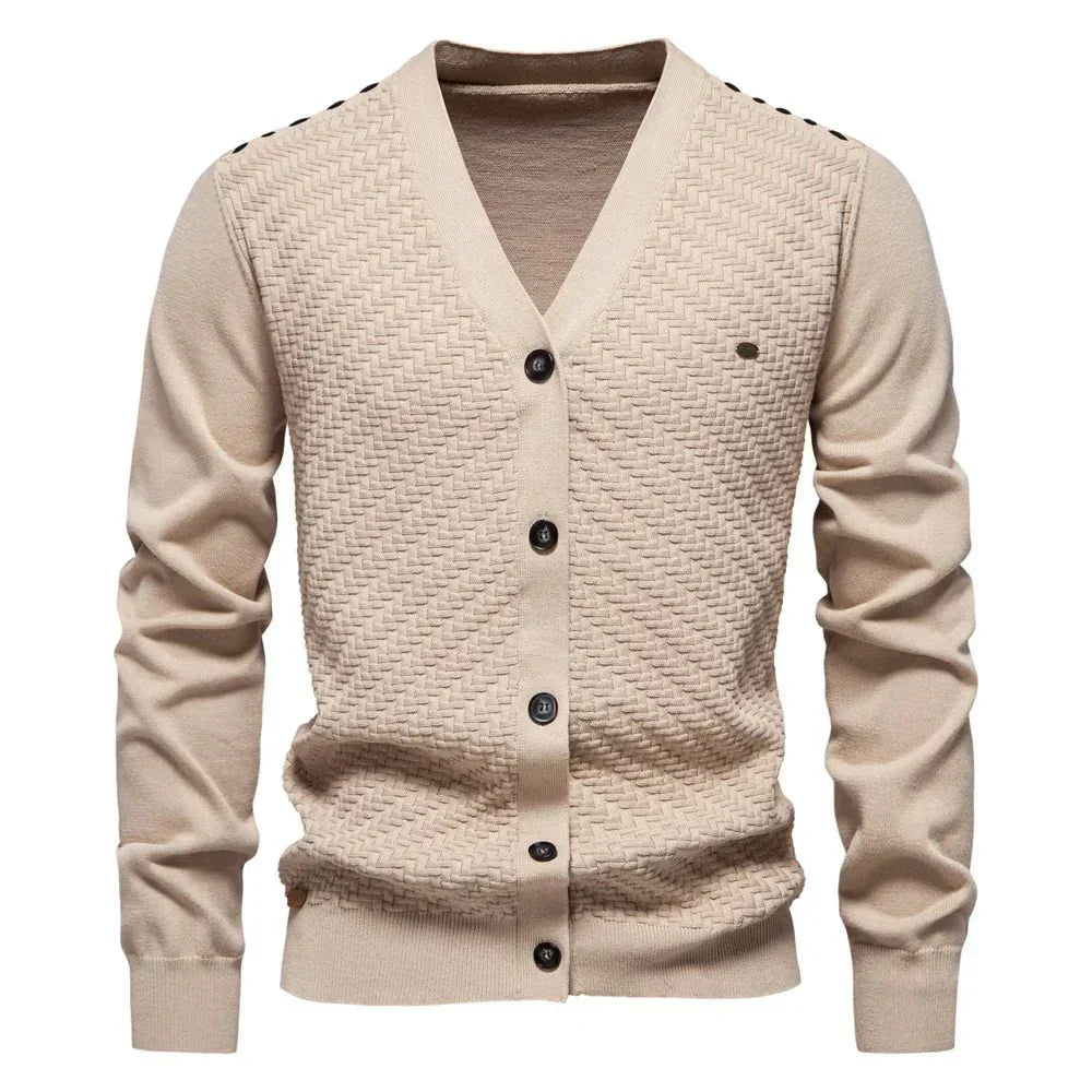Schneider™ | Warmer Herren-Cardigan mit V-Ausschnitt