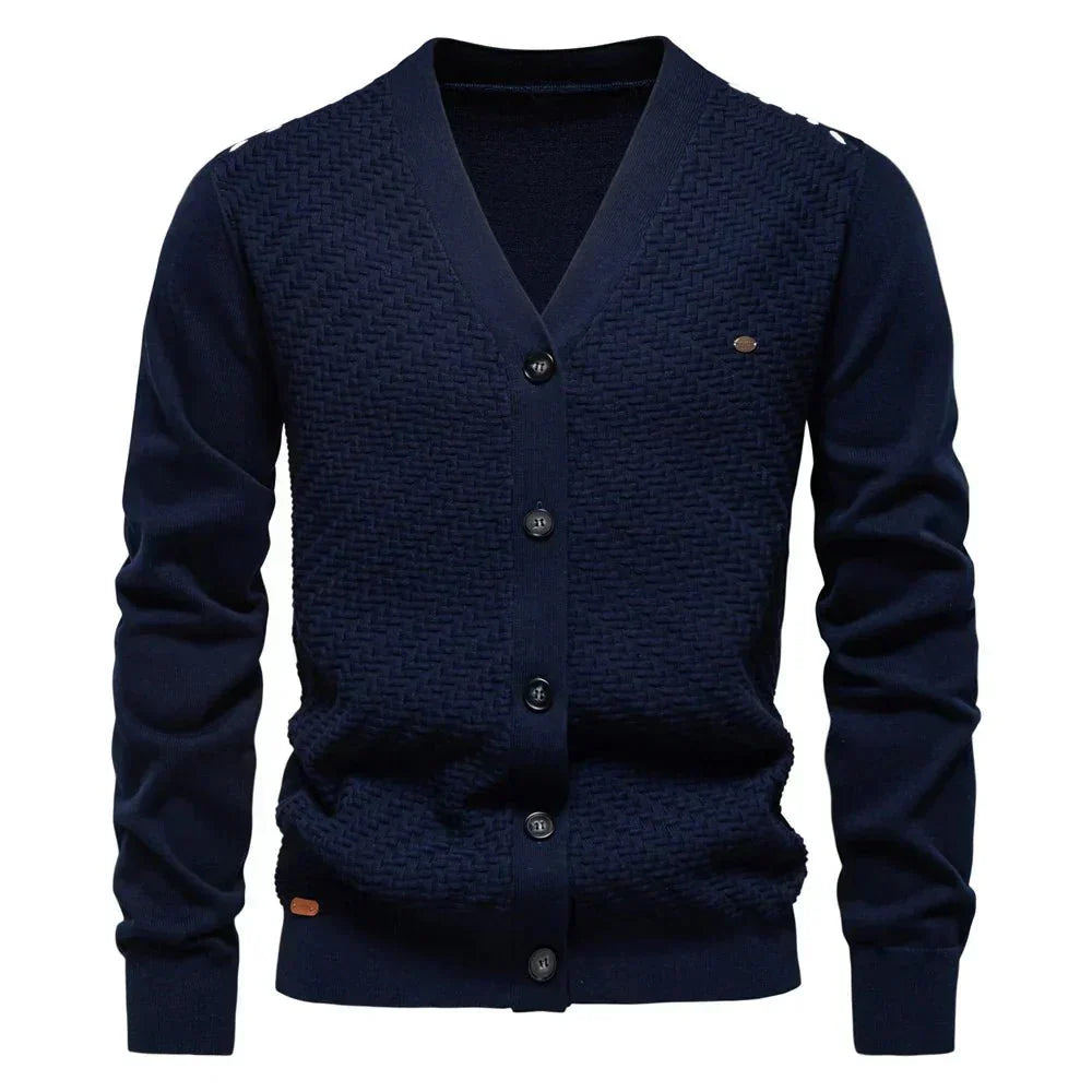 Schneider™ | Warmer V-Ausschnitt-Cardigan für Herren