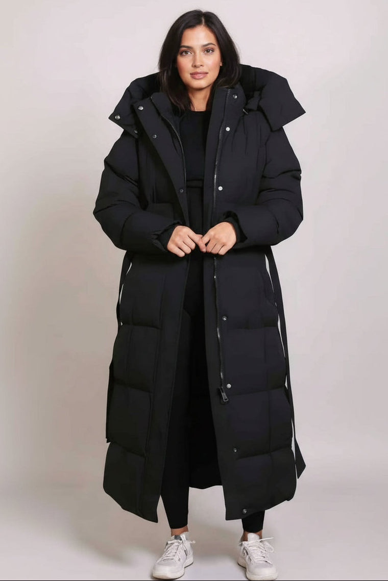 Vilde | Komfortabler langer Puffer mit Gürtel