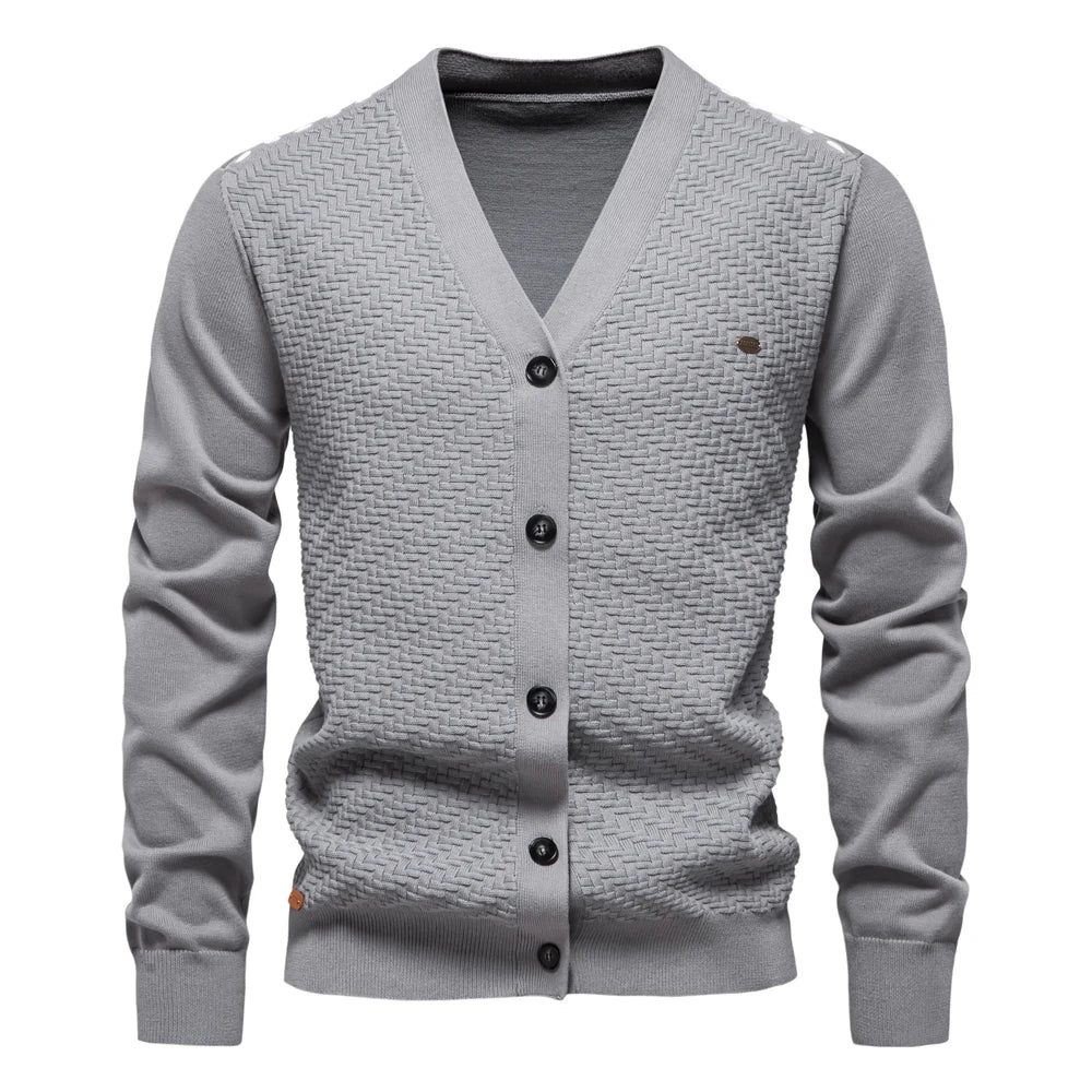 Schneider™ | Warmer Herren-Cardigan mit V-Ausschnitt