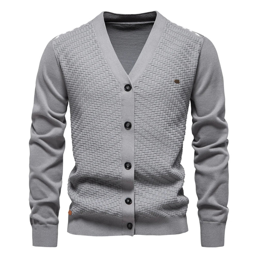 Schneider™ | Warmer V-Ausschnitt-Cardigan für Herren