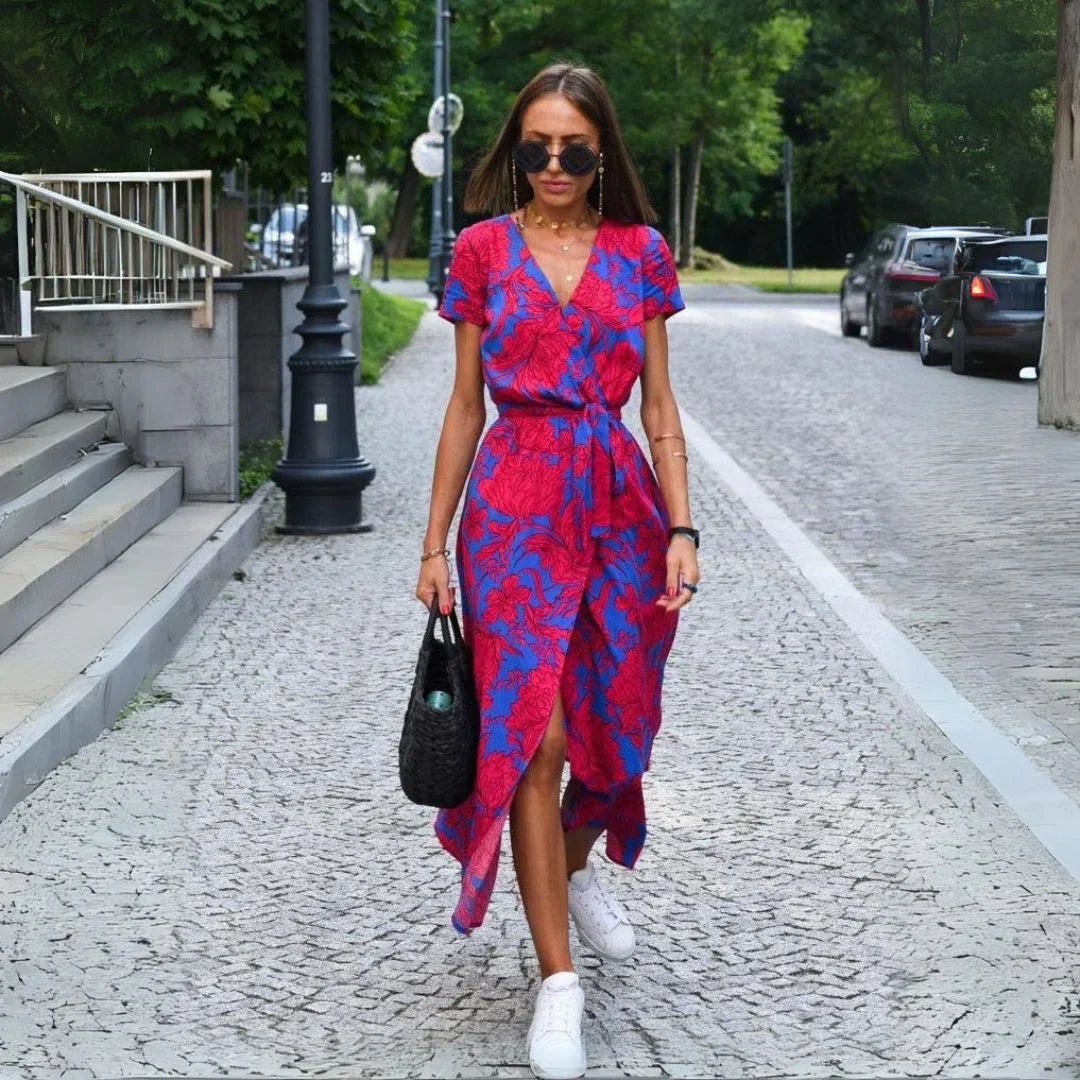 Livia | Buntes Kleid mit Print