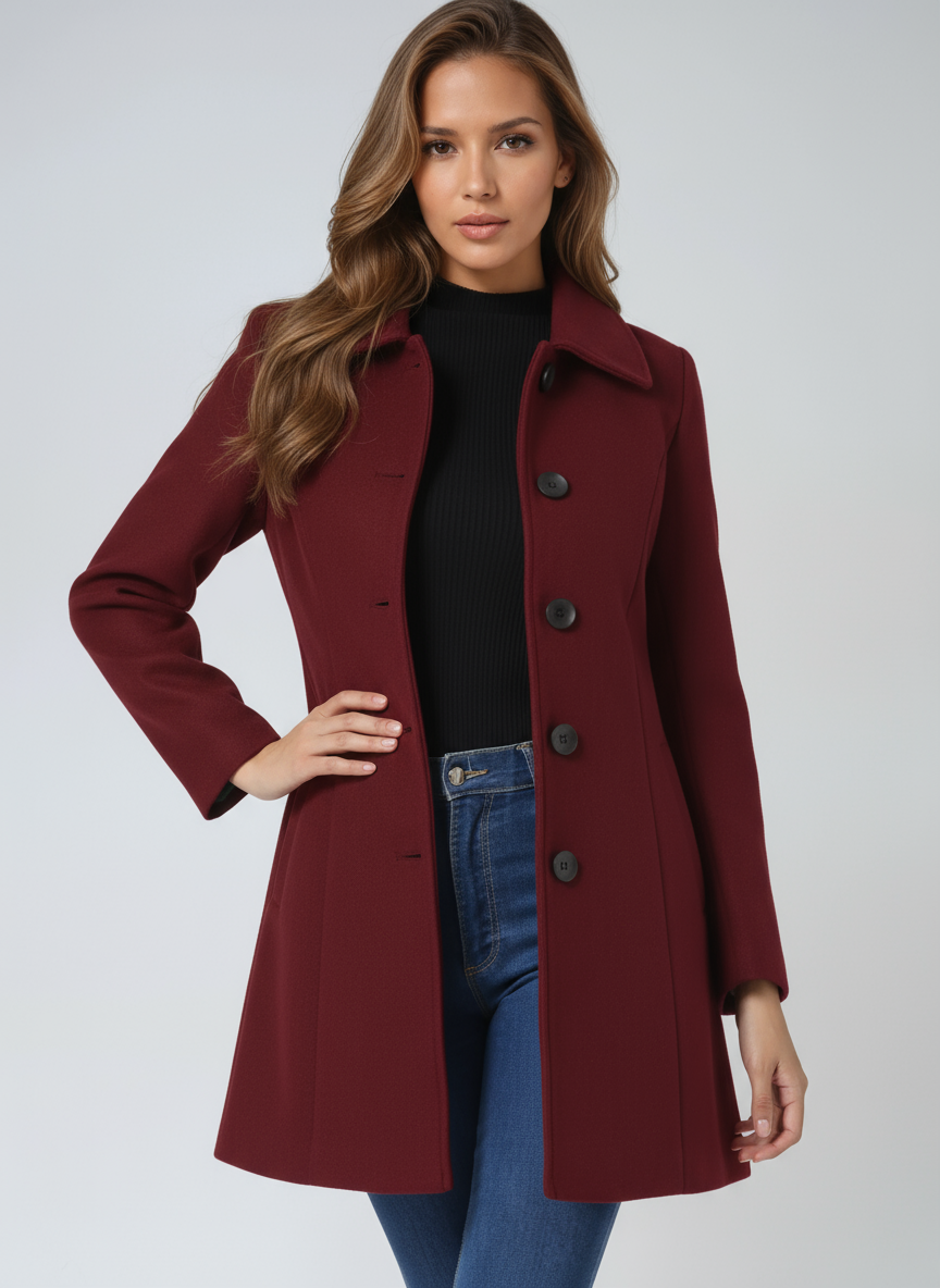 Helena | Eleganter langer Damenmantel