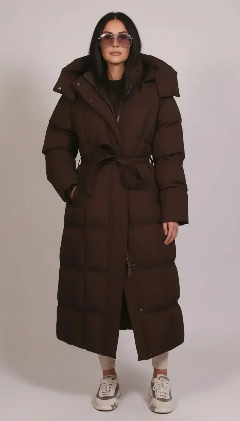Vilde | Komfortabler langer Puffer mit Gürtel