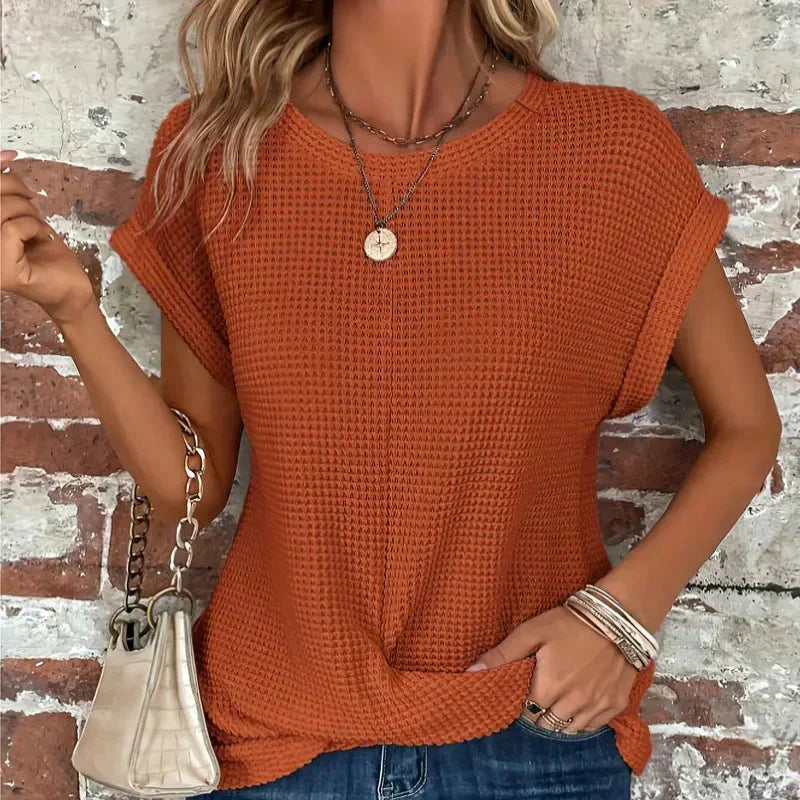 Nisa | Stijlvol shirt met ronde hals